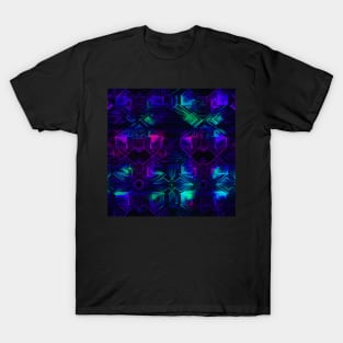 Neon Trippy EDM Festival Rave Pattern T-Shirt